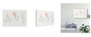 Trademark Global Wild Apple Portfolio Flowers on White VIII Contemporary Canvas Art - 20" x 25"